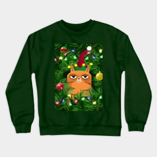 Ginger and the Christmas Tree Crewneck Sweatshirt